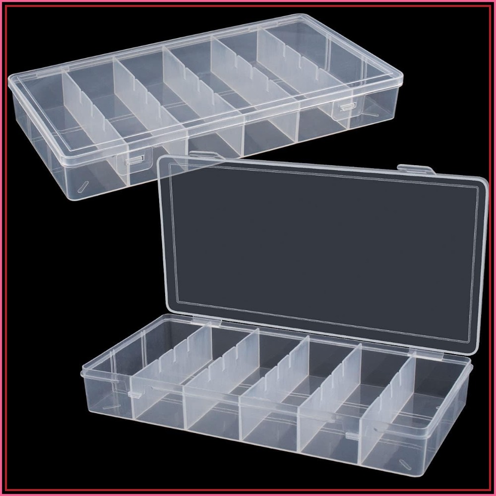 Fishing Equipment Box - Clear Visible Plastic Storage Box for