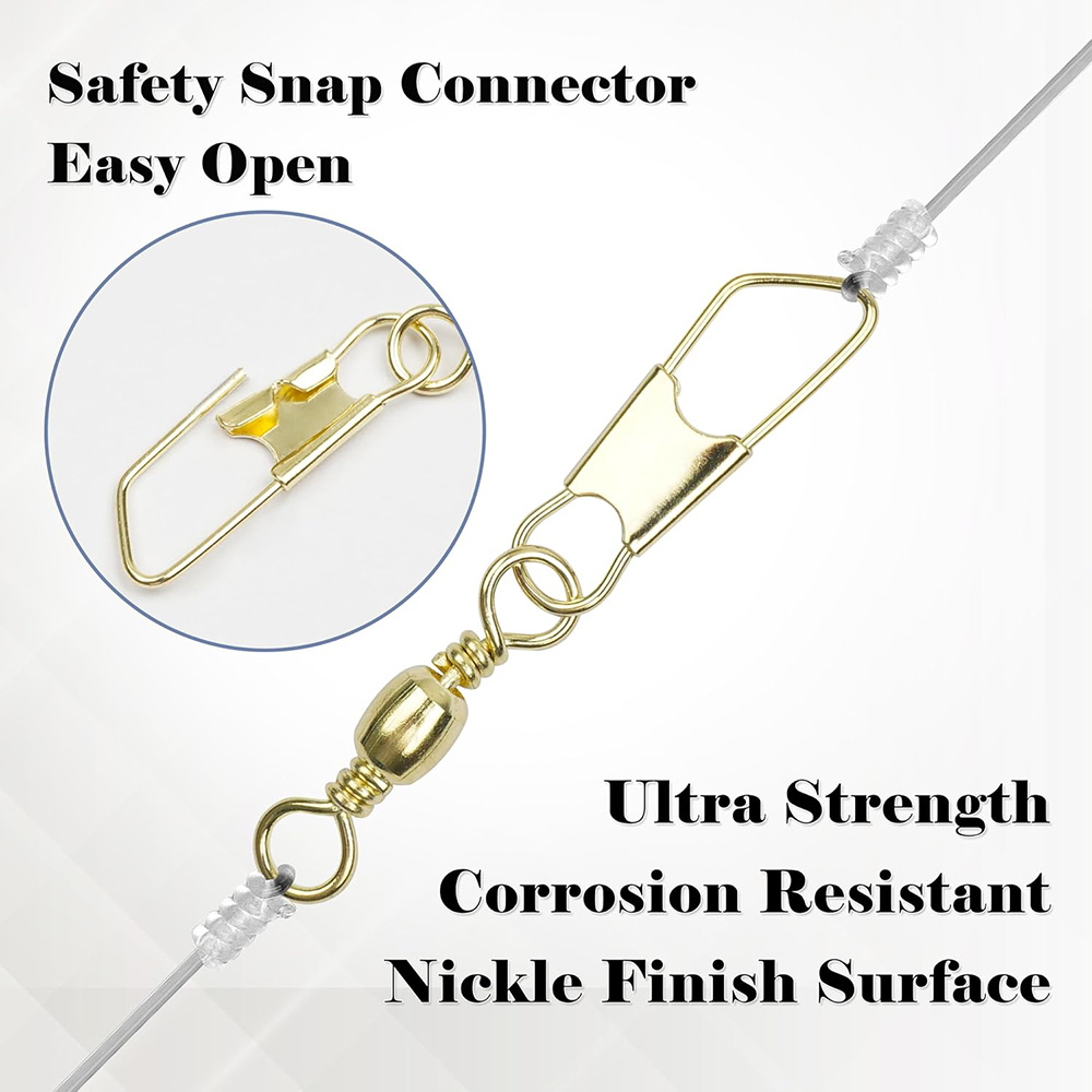 50Pcs Gold Fishing Barrel Swiv - Fishing Equipment Shop บทวิจารณ์และราคา