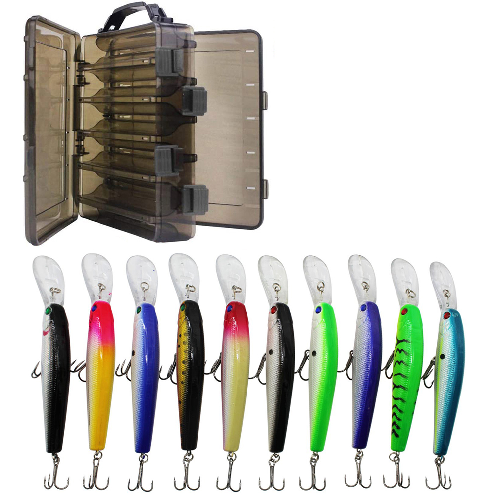 10PCS Minnow Fishing Lure 13.6 - Fishing Equipment Shop บทวิจารณ์และราคา