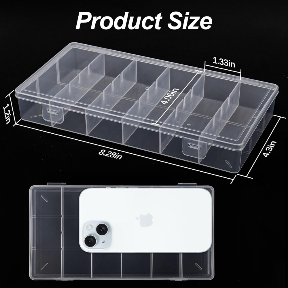 Clear Visible Plastic Storage  - Fishing Equipment Box บทวิจารณ์และราคา