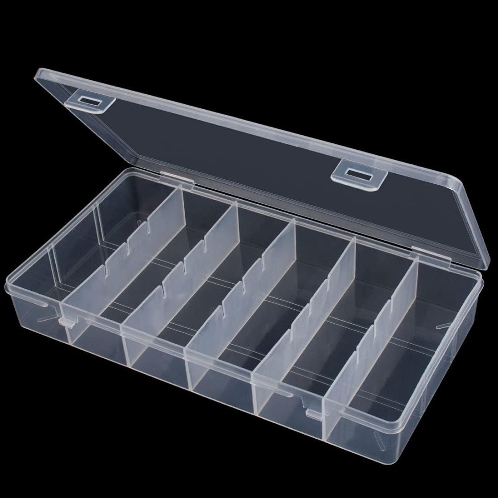 Clear Visible Plastic Storage  - Fishing Equipment Box บทวิจารณ์และราคา