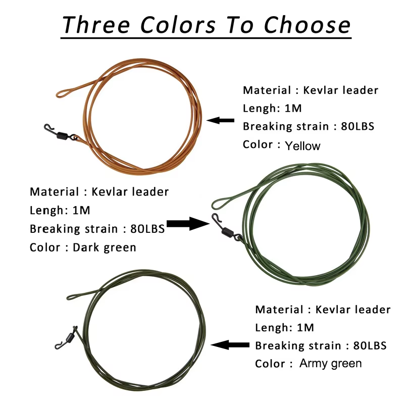 3pcs 80LB Carp fishing leader  - Fishing Equipment Shop บทวิจารณ์และราคา
