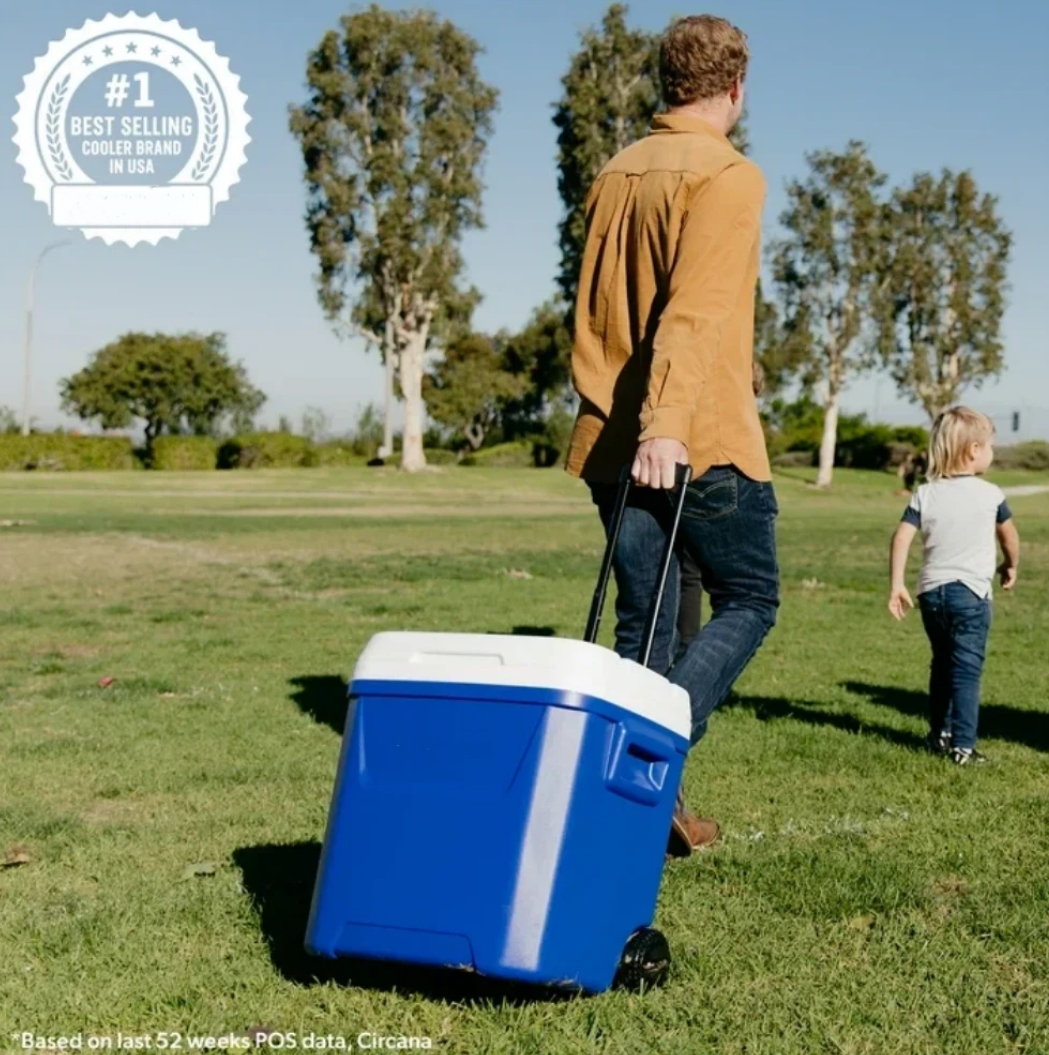 60 QT Blue Laguna Wheeled Hard - Fishing Equipment Box บทวิจารณ์และราคา