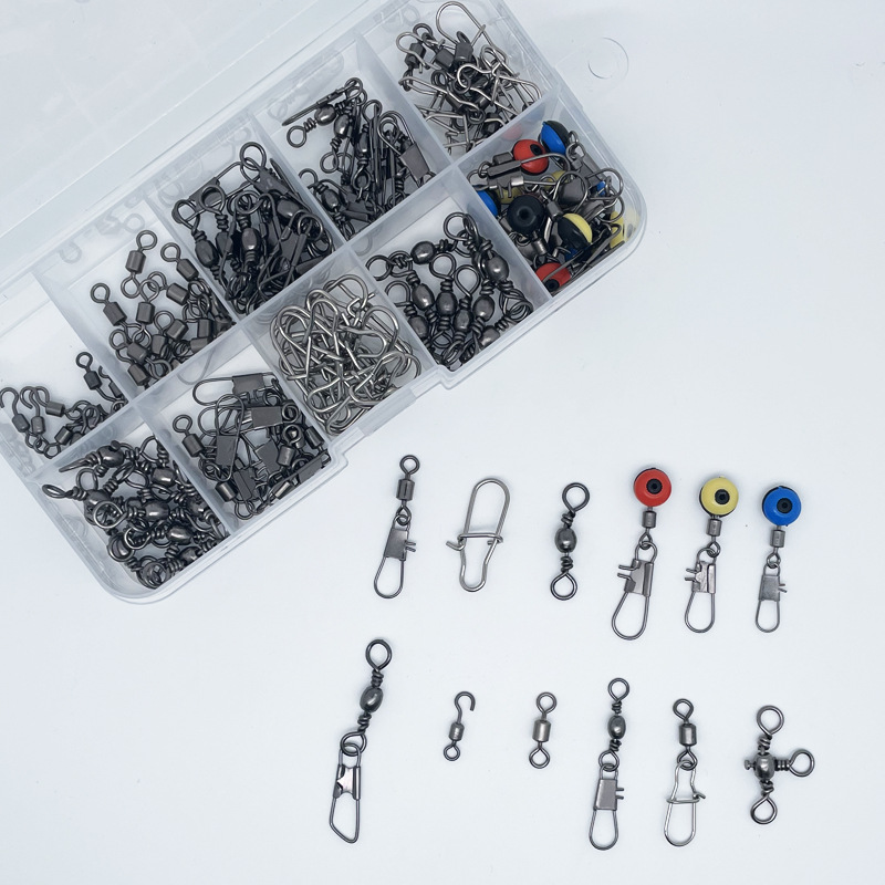 115pcs Fishing Swivel Connecto - Fishing Equipment Box บทวิจารณ์และราคา