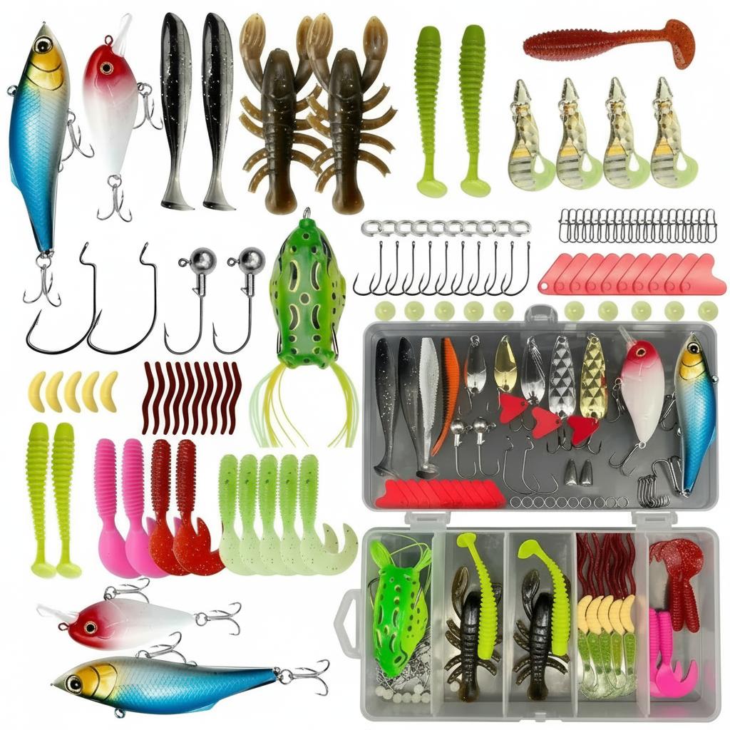 133Pcs Premium Fishing Lures T - Fishing Equipment Box บทวิจารณ์และราคา