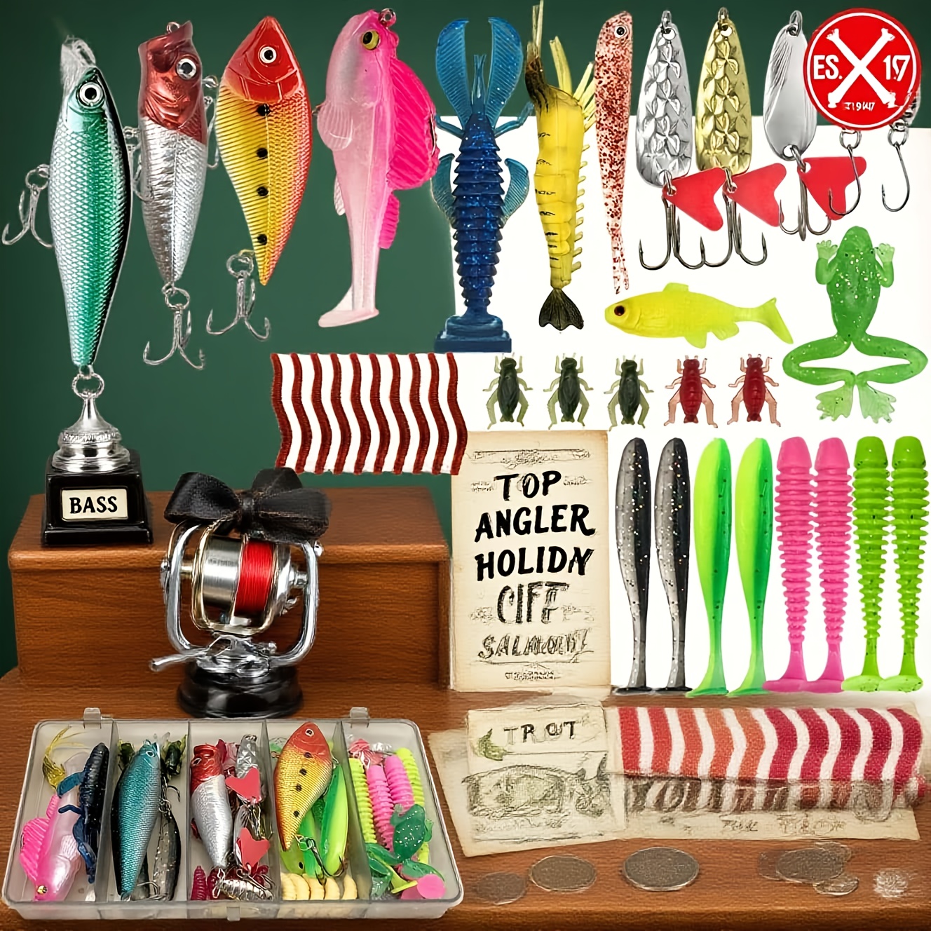 133Pcs Premium Fishing Lures T - Fishing Equipment Box บทวิจารณ์และราคา