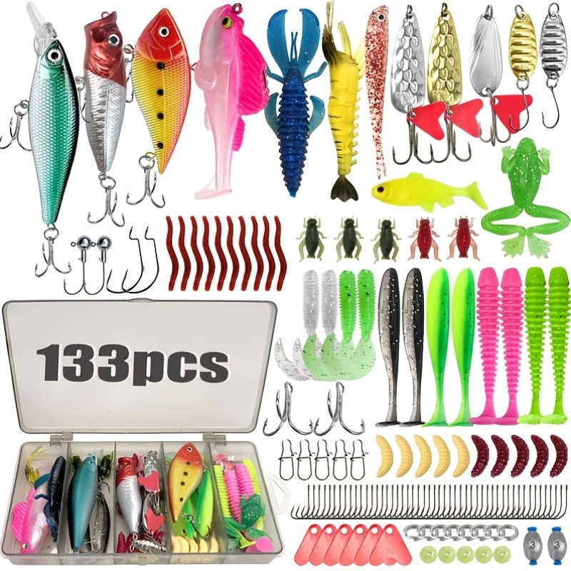 133Pcs Premium Fishing Lures T - Fishing Equipment Box บทวิจารณ์และราคา