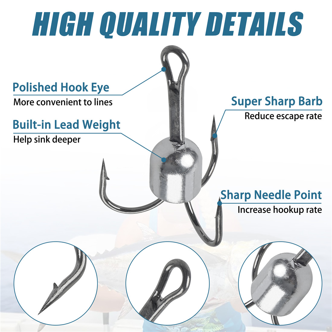 10PCS Snagging treble hooks We - Fishing Equipment Shop บทวิจารณ์และราคา