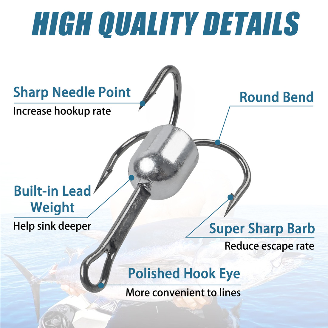 10PCS Snagging treble hooks We - Fishing Equipment Shop บทวิจารณ์และราคา