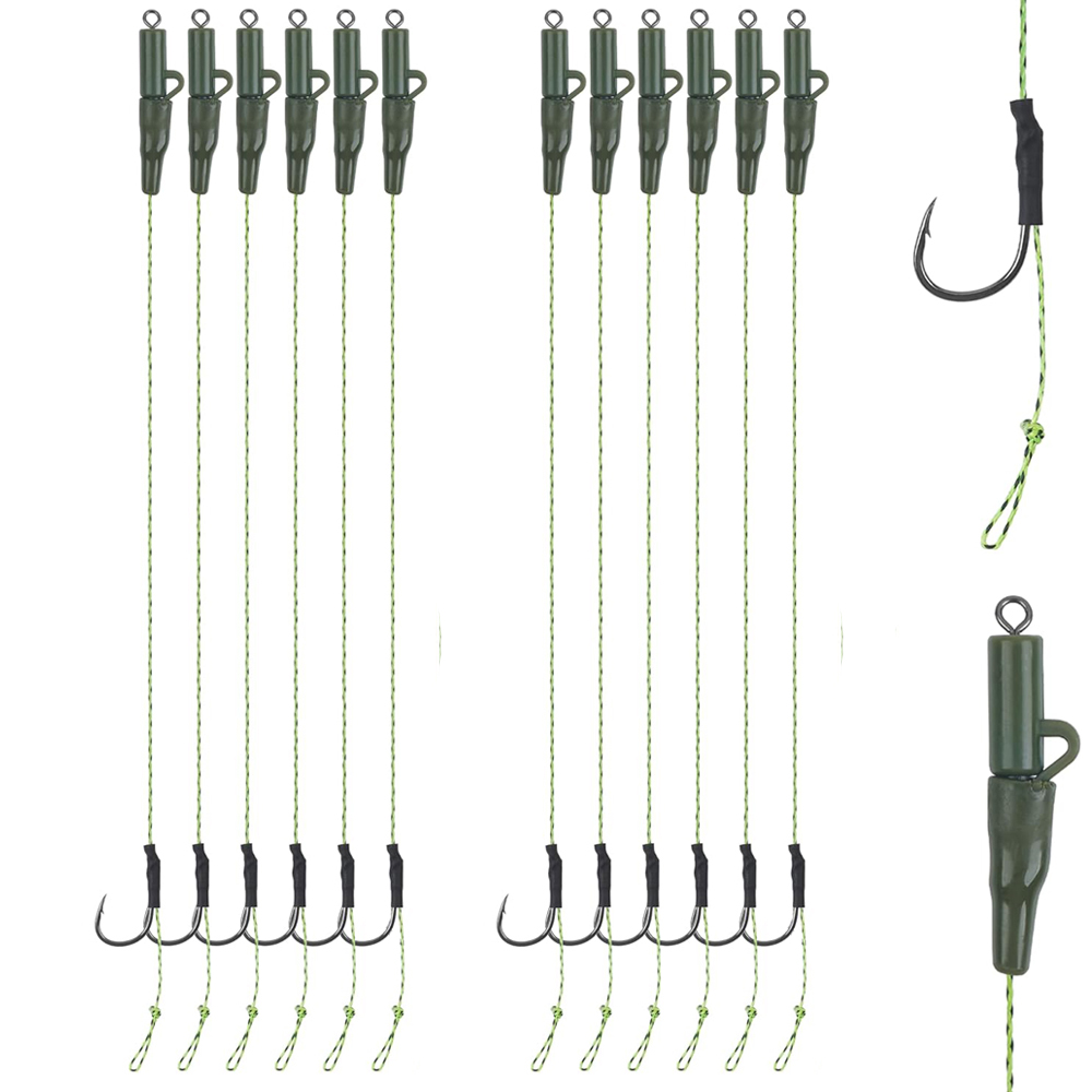 12Pcs Carp fishing hair rigs P - Fishing Equipment Shop บทวิจารณ์และราคา