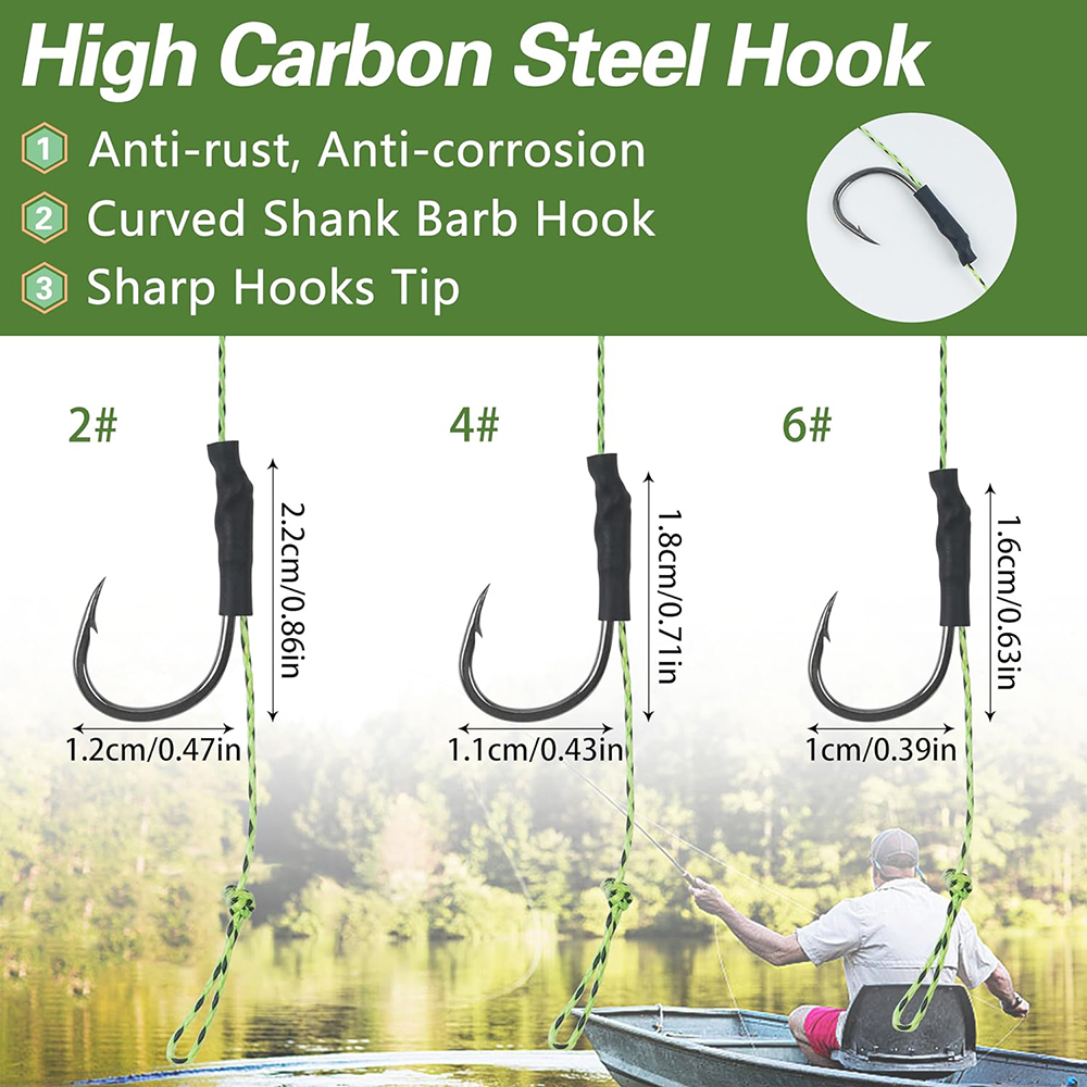12Pcs Carp fishing hair rigs P - Fishing Equipment Shop บทวิจารณ์และราคา