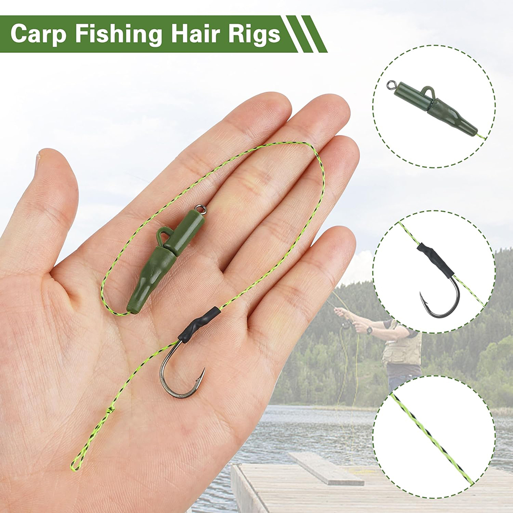 12Pcs Carp fishing hair rigs P - Fishing Equipment Shop บทวิจารณ์และราคา