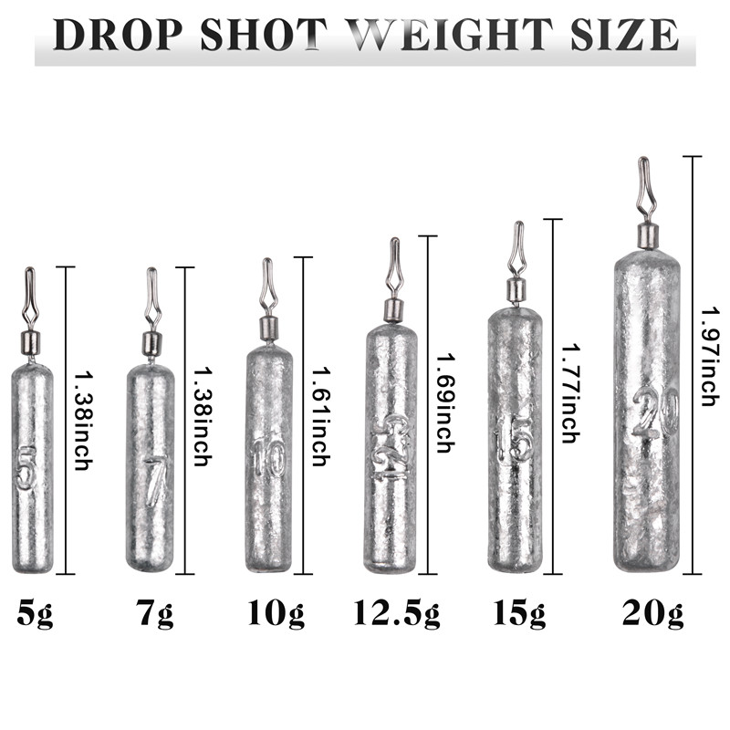 24pcs/lot Drop shot rigs Lead  - Fishing Equipment Shop บทวิจารณ์และราคา