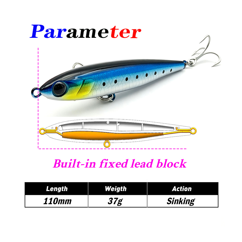 Testar 110mm 37g Heavy Sinking - Fishing Equipment Japan บทวิจารณ์และราคา