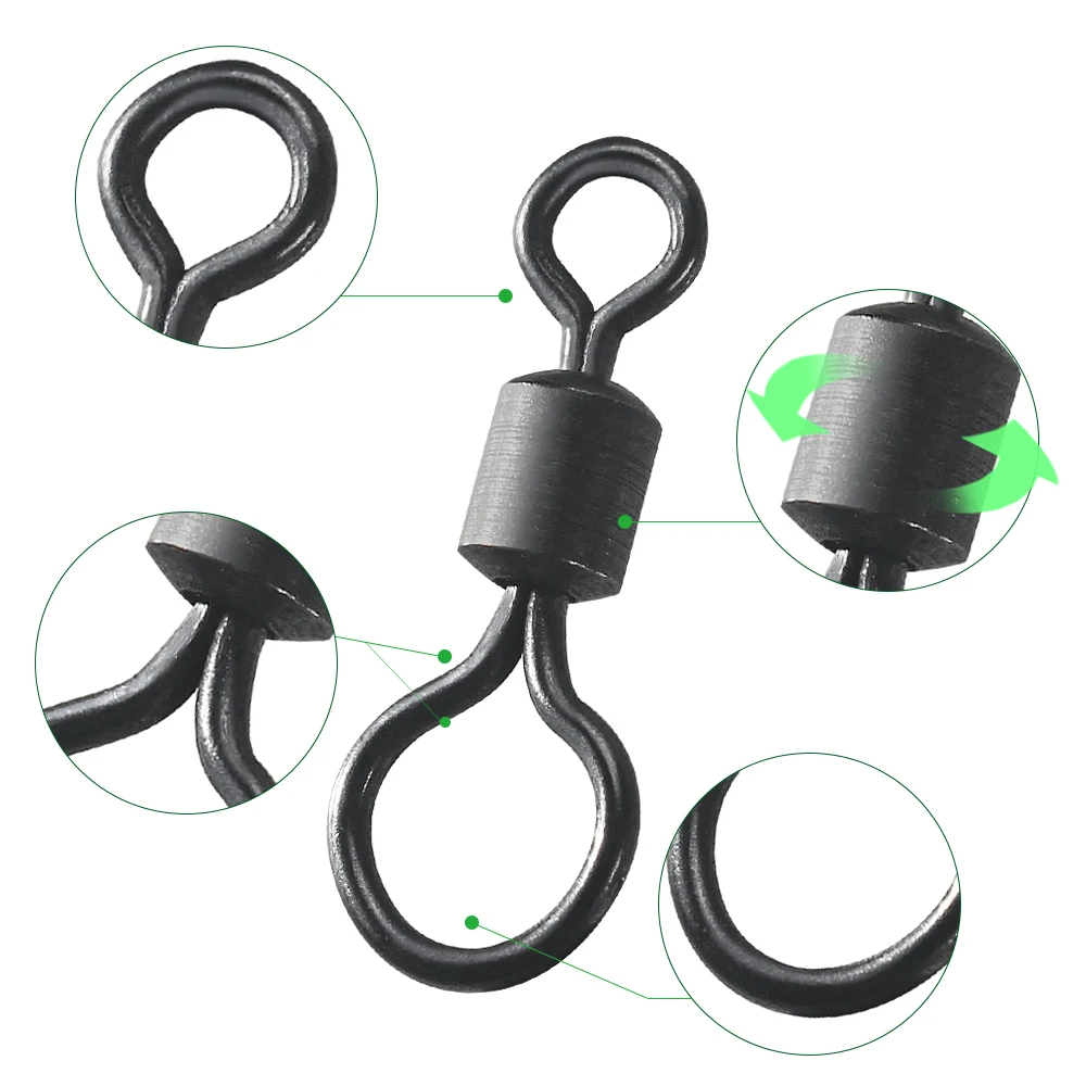 100pcs Carp Fishing Swivel Big - Fishing Equipment Wholesale บทวิจารณ์และราคา