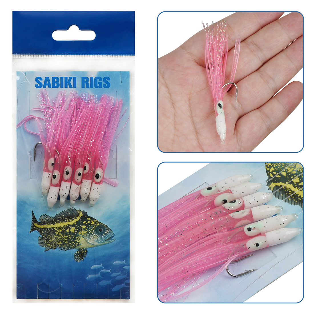 6Packs String Fishing hooks 6- - Fishing Equipment Shop บทวิจารณ์และราคา
