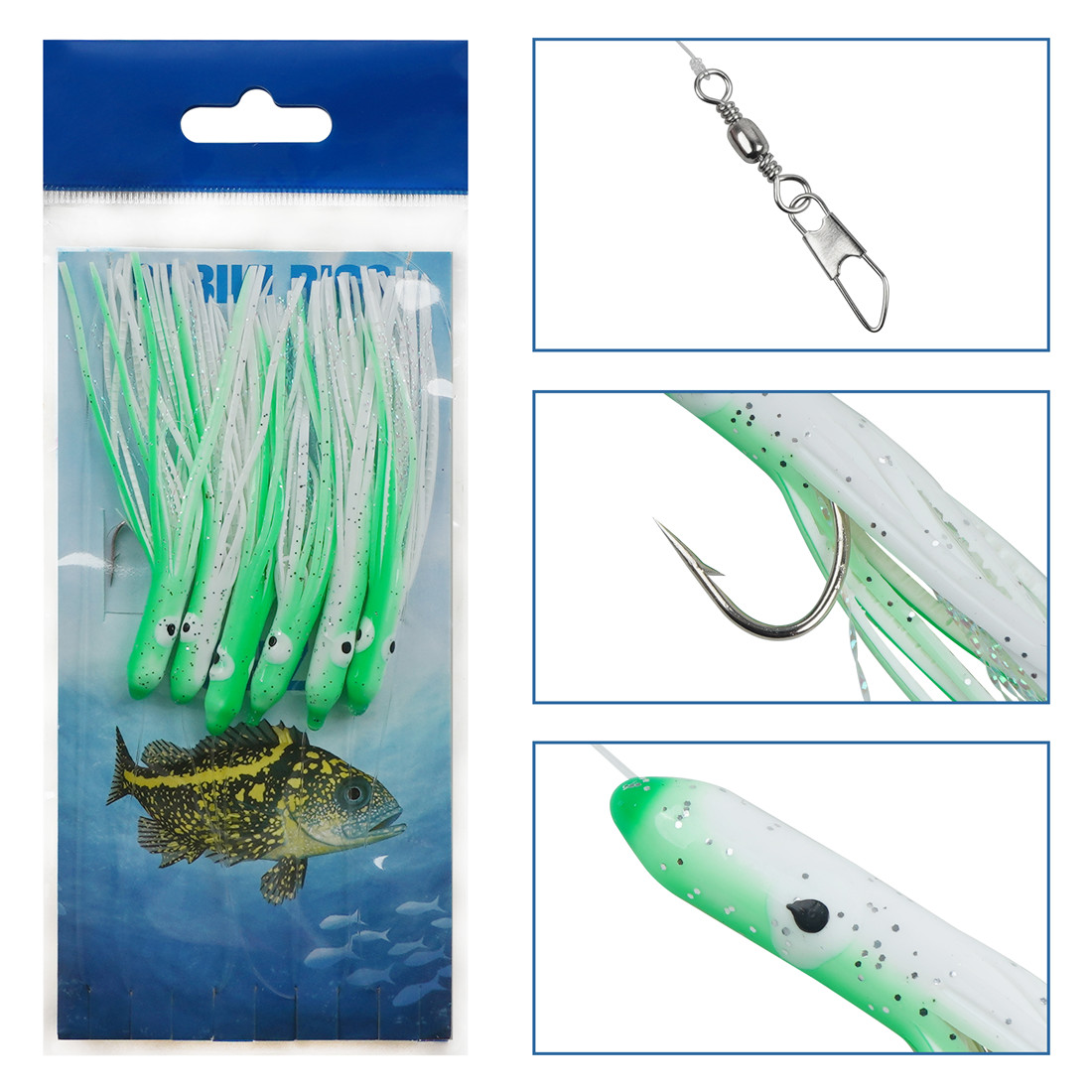 6Packs String Fishing hooks 6- - Fishing Equipment Shop บทวิจารณ์และราคา