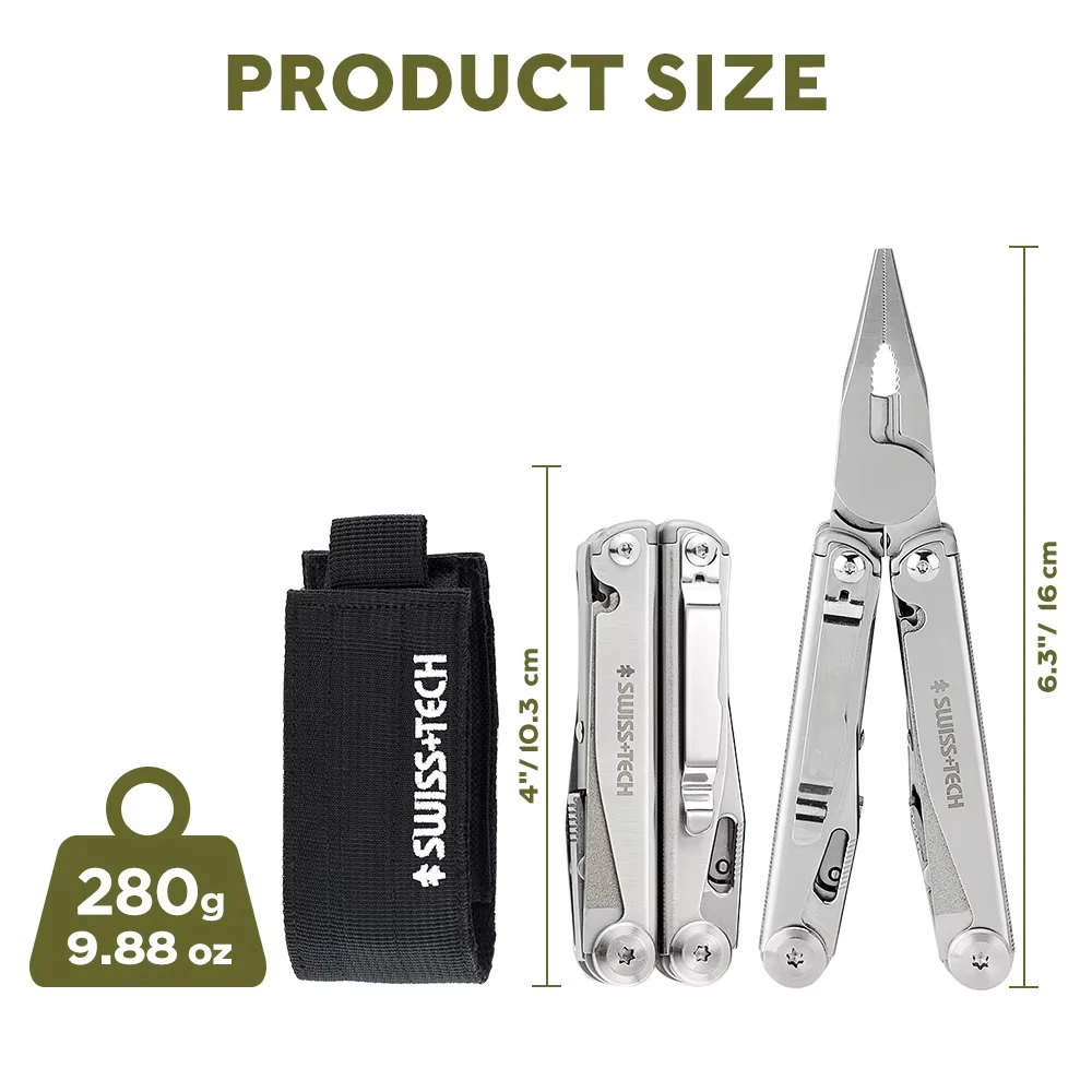 SWISS TECH 18 in 1 Multitool P - Fishing Equipment Box บทวิจารณ์และราคา