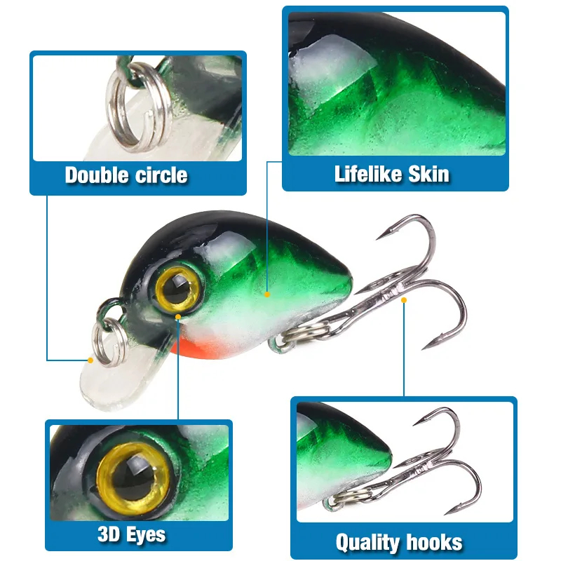 1-5pcs 30mm 2g Crazy wobbler M - Fishing Equipment Japan บทวิจารณ์และราคา