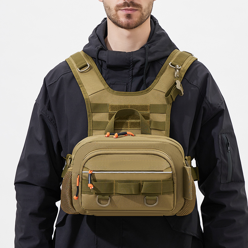 Men Chest Bag Tactical Fishing - Rod Holder Fishing บทวิจารณ์และราคา
