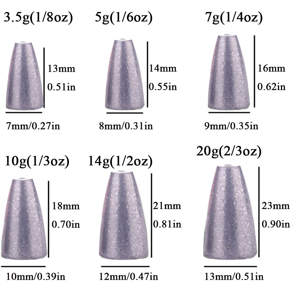3.5g 5g 7g 10g 14g 20g Bullet  - Fishing Equipment Wholesale บทวิจารณ์และราคา