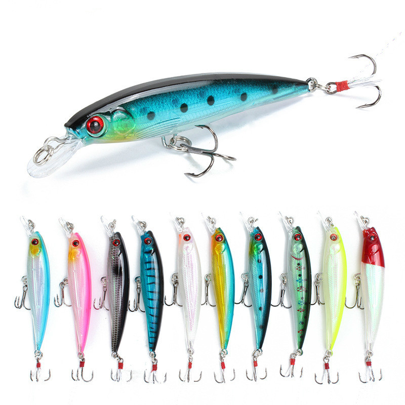 10 Colors Minnow Fishing Lure  - Fishing Equipment Japan บทวิจารณ์และราคา