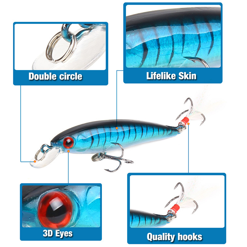 10 Colors Minnow Fishing Lure  - Fishing Equipment Japan บทวิจารณ์และราคา