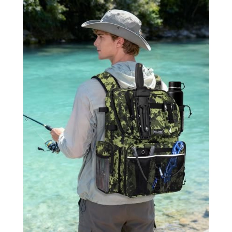 Fishing Backpack with Rod Hold - Rod Holder Fishing บทวิจารณ์และราคา