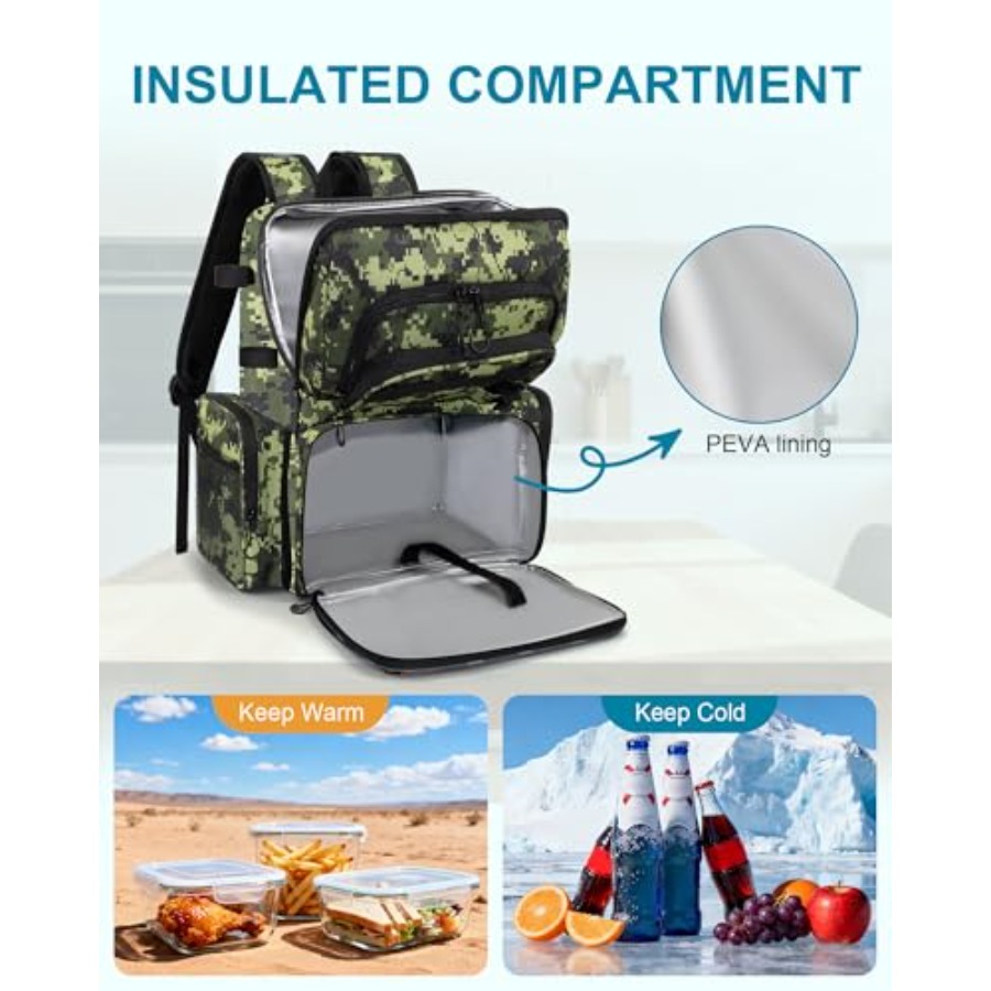 Fishing Backpack with Rod Hold - Rod Holder Fishing บทวิจารณ์และราคา